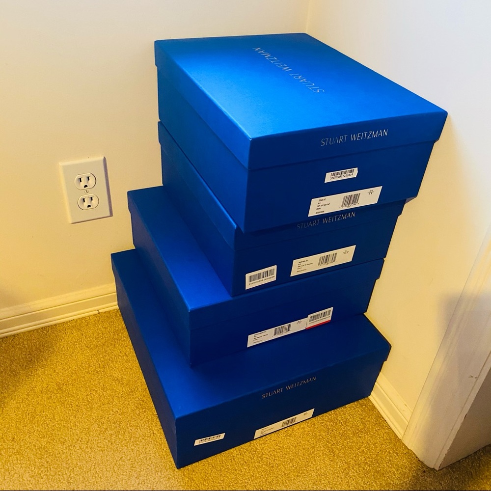 Stuart Weitzman Empty Box Organizer Blue Purple - image 8